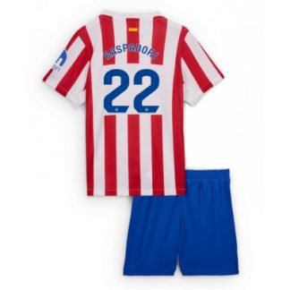 Atlético Madrid 2025-26 Hemmaställ Barn Giacomo Raspadori #22 Tröja + Shorts