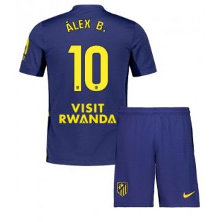 Atlético Madrid Bortaställ 2025/26 Barn Álex Baena #10 Kortärmad Fotbollströja + Shorts