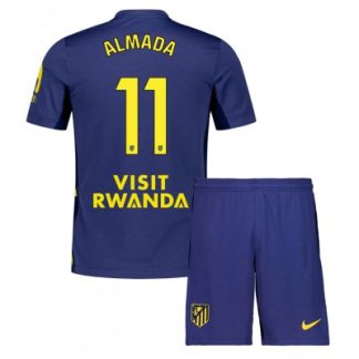 Atlético Madrid Bortaställ 2025/26 Barn Thiago Almada #11 Kortärmad Fotbollströja + Shorts