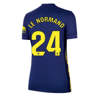 Atlético Madrid Bortatröja 2025/26 Dam Robin Le Normand #24 Kortärmad Atlético Madrid Bortatröja 2025/26 Dam Robin Le Normand #24 Kortärmad