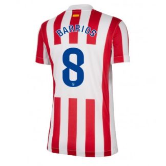 Atlético Madrid Hemmatröja 2025/26 Dam Pablo Barrios #8 Kortärmad