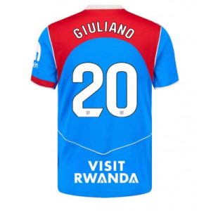 Atlético Madrid Tredjetröja 2025/26 Herr Giuliano Simeone #20 Kortärmad