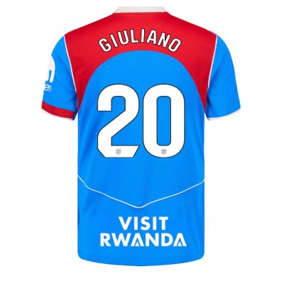 Atlético Madrid Tredjetröja 2025/26 Herr Giuliano Simeone #20 Kortärmad