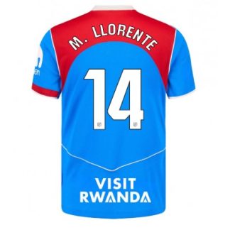 Atlético Madrid Tredjetröja 2025/26 Herr Marcos Llorente #14 Kortärmad