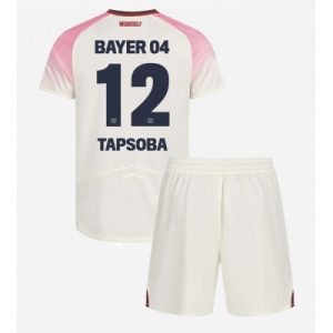 Bayer 04 Leverkusen Bortatröja 2025–26 Barn Set – Edmond Tapsoba #12 Kortärmad Fotbollströja med Shorts