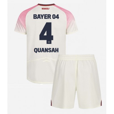 Bayer 04 Leverkusen Bortatröja 2025–26 Barn Set – Jarell Quansah #4 Kortärmad Fotbollströja med Shorts 1 Bayer 04 Leverkusen Bortatröja 2025–26 Barn Set – Jarell Quansah #4 Kortärmad Fotbollströja med Shorts