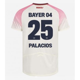 Bayer 04 Leverkusen Bortatröja 2025–26 Herr Exequiel Palacios #25 Kortärmad Fotbollströja