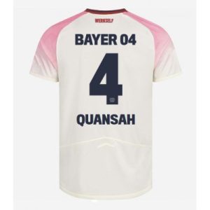 Bayer 04 Leverkusen Bortatröja 2025–26 Herr Jarell Quansah #4 Kortärmad Fotbollströja