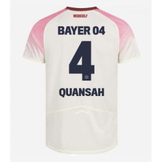 Bayer 04 Leverkusen Bortatröja 2025–26 Herr Jarell Quansah #4 Kortärmad Fotbollströja