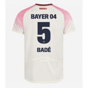 Bayer 04 Leverkusen Bortatröja 2025–26 Herr Loïc Badé #5 Kortärmad Fotbollströja