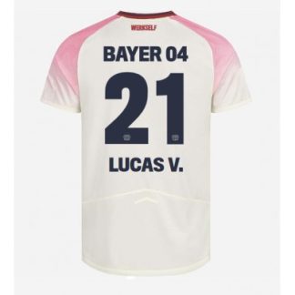 Bayer 04 Leverkusen Bortatröja 2025–26 Herr Lucas Vázquez #21 Kortärmad Fotbollströja