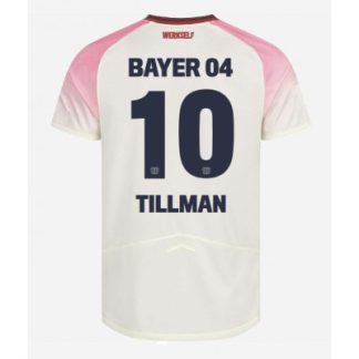 Bayer 04 Leverkusen Bortatröja 2025–26 Herr Malik Tillman #10 Kortärmad Fotbollströja