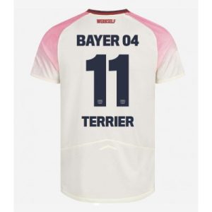 Bayer 04 Leverkusen Bortatröja 2025–26 Herr Martin Terrier #11 Kortärmad Fotbollströja