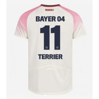 Bayer 04 Leverkusen Bortatröja 2025–26 Herr Martin Terrier #11 Kortärmad Fotbollströja