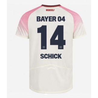 Bayer 04 Leverkusen Bortatröja 2025–26 Herr Patrik Schick #14 Kortärmad Fotbollströja