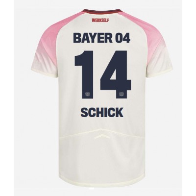 Bayer 04 Leverkusen Bortatröja 2025–26 Herr Patrik Schick #14 Kortärmad Fotbollströja