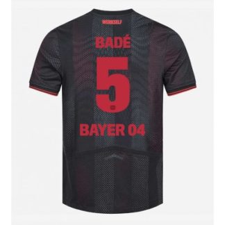 Bayer 04 Leverkusen Hemmatröja 2025–26 Herr Loïc Badé #5 Kortärmad Fotbollströja