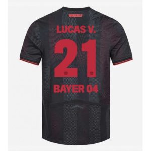 Bayer 04 Leverkusen Hemmatröja 2025–26 Herr Lucas Vázquez #21 Kortärmad Fotbollströja