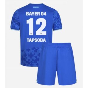 Bayer 04 Leverkusen Tredjetröja 2025–26 Barn Set – Edmond Tapsoba #12 Kortärmad Fotbollströja med Shorts