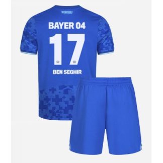 Bayer 04 Leverkusen Tredjetröja 2025–26 Barn Set – Eliesse Ben Seghir #17 Kortärmad Fotbollströja med Shorts