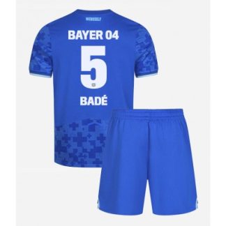 Bayer 04 Leverkusen Tredjetröja 2025–26 Barn Set – Loïc Badé #5 Kortärmad Fotbollströja med Shorts