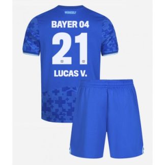 Bayer 04 Leverkusen Tredjetröja 2025–26 Barn Set – Lucas Vázquez #21 Kortärmad Fotbollströja med Shorts