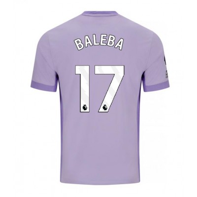 Brighton & Hove Albion Bortatröja 2025–26 Herr Carlos Baleba #17 Kortärmad Fotbollströja