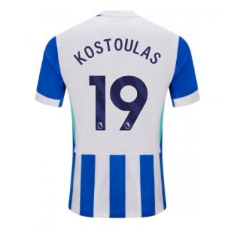 Brighton & Hove Albion Hemmatröja 2025–26 Herr Charalampos Kostoulas #19 Kortärmad Fotbollströja