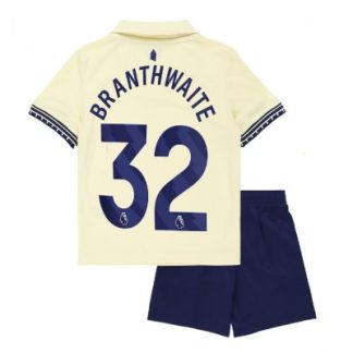 Everton 2025/26 Bortatröja Barn Set – Jarrad Branthwaite #32 Kortärmad Fotbollströja med Shorts