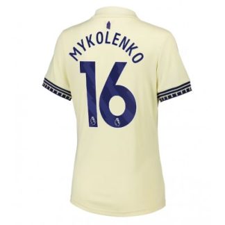 Everton 2025/26 Bortatröja Dam Vitaliy Mykolenko #16 Kortärmad Fotbollströja