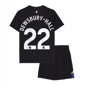 Everton 2025/26 Tredjetröja Barn Set – Kiernan Dewsbury‑Hall #22 Kortärmad Fotbollströja med Shorts