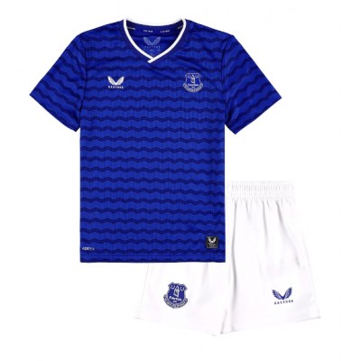 Everton Hemmakit Barn 2025/26 Kortärmad (+ Shorts)