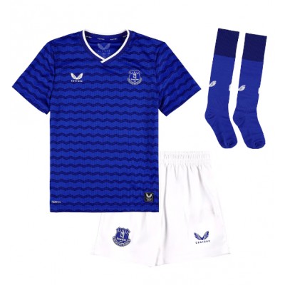Everton Hemmaställ Barn 2025/26 Kortärmad Fotbollströja med Shorts Everton Hemmaställ Barn 2025/26 Kortärmad Fotbollströja med Shorts