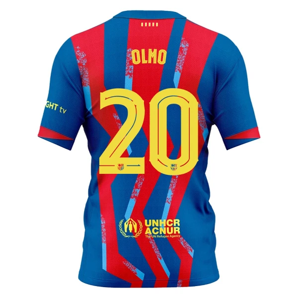 FC Barcelona Fjärdetröja 2025–26 Herr Dani Olmo #20 Kortärmad Fotbollströja 1 FC Barcelona Fjärdetröja 2025–26 Herr Dani Olmo #20 Kortärmad Fotbollströja