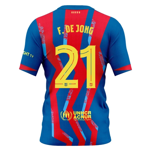 FC Barcelona Fjärdetröja 2025–26 Herr Frenkie de Jong #21 Kortärmad Fotbollströja 1 FC Barcelona Fjärdetröja 2025–26 Herr Frenkie de Jong #21 Kortärmad Fotbollströja