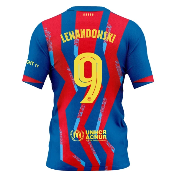 FC Barcelona Fjärdetröja 2025–26 Herr Robert Lewandowski #9 Kortärmad Fotbollströja 1 FC Barcelona Fjärdetröja 2025–26 Herr Robert Lewandowski #9 Kortärmad Fotbollströja