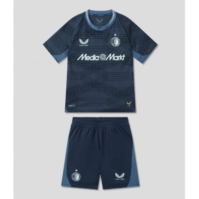 Feyenoord 2025/26 Bortatröja Barn Set – Kortärmad Fotbollströja med Shorts