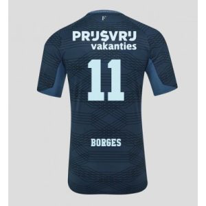 Feyenoord 2025/26 Bortatröja Herr Gonçalo Borges #11 Kortärmad Fotbollströja