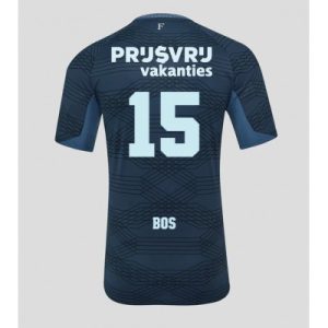 Feyenoord 2025/26 Bortatröja Herr Jordan Bos #15 Kortärmad Fotbollströja