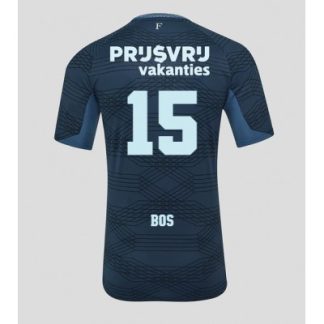 Feyenoord 2025/26 Bortatröja Herr Jordan Bos #15 Kortärmad Fotbollströja