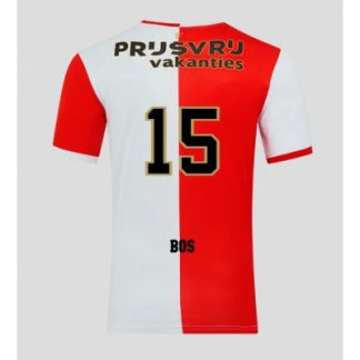 Feyenoord 2025/26 Hemmatröja Herr Jordan Bos #15 Kortärmad Fotbollströja