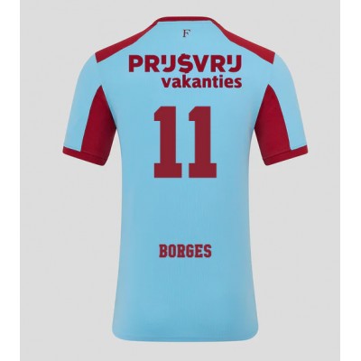 Feyenoord 2025/26 Tredjetröja Herr Gonçalo Borges #11 Kortärmad Fotbollströja