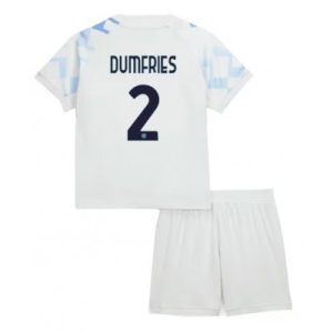 Inter Milan 2025/26 Bortatröja Barn Set – Denzel Dumfries #2 Kortärmad Fotbollströja med Shorts