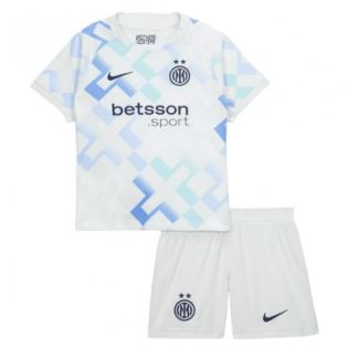 Inter Milan 2025/26 Bortatröja Barn Set – Kortärmad Fotbollströja med Shorts