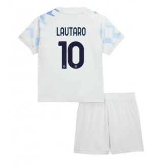 Inter Milan 2025/26 Bortatröja Barn Set – Lautaro Martínez #10 Kortärmad Fotbollströja med Shorts