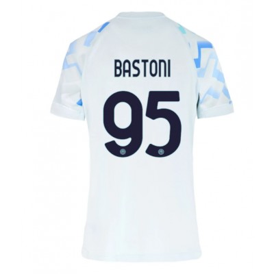 Inter Milan 2025/26 Bortatröja Dam Alessandro Bastoni #95 Kortärmad Fotbollströja