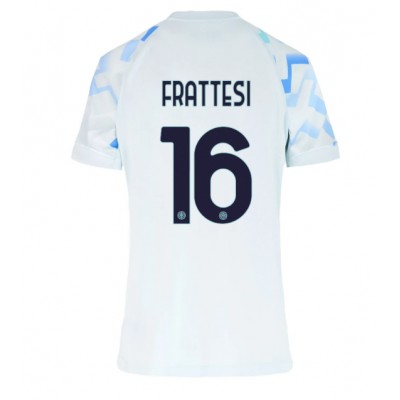 Inter Milan 2025/26 Bortatröja Dam Davide Frattesi #16 Kortärmad Fotbollströja