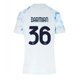 Inter Milan 2025/26 Bortatröja Dam Matteo Darmian #36 Kortärmad Fotbollströja