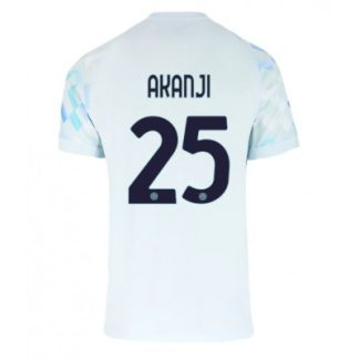 Inter Milan 2025/26 Bortatröja Herr Manuel Akanji #25 Kortärmad Fotbollströja