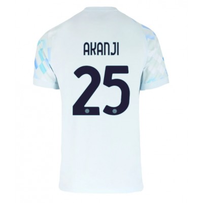 Inter Milan 2025/26 Bortatröja Herr Manuel Akanji #25 Kortärmad Fotbollströja